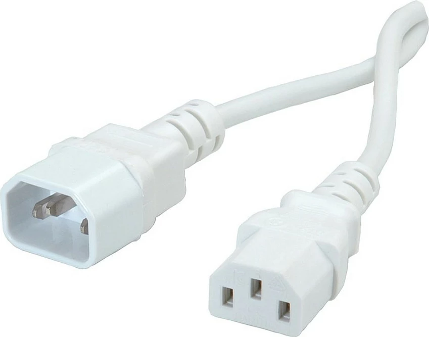 Kabllo rryme ROLINE IEC C14 në C13, 3 m, 10A/250V, e bardhë
