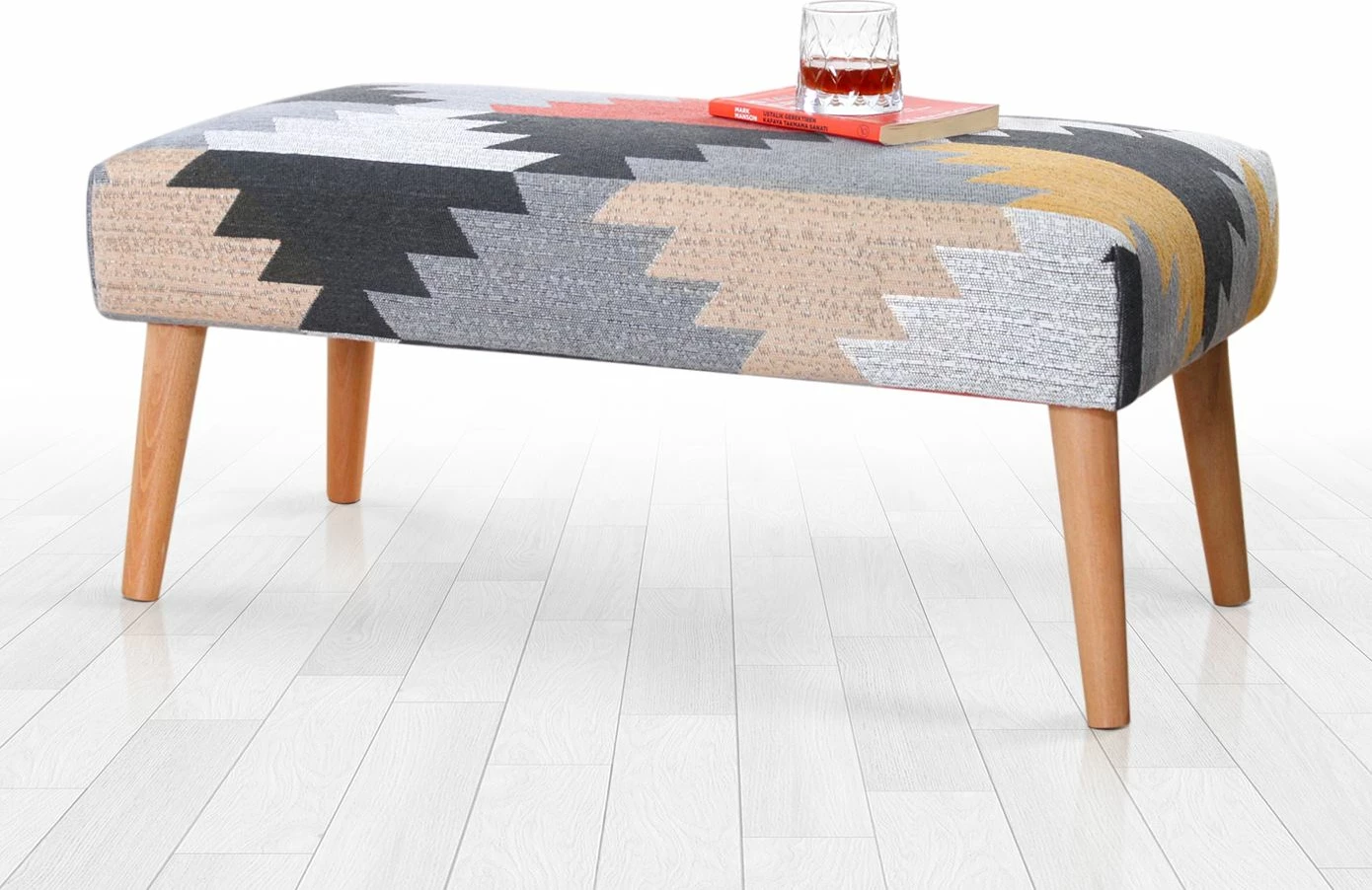 Bankë Atelier del Sofa, Beshir v2, shumëngjyrëshe, 91x42x46 cm