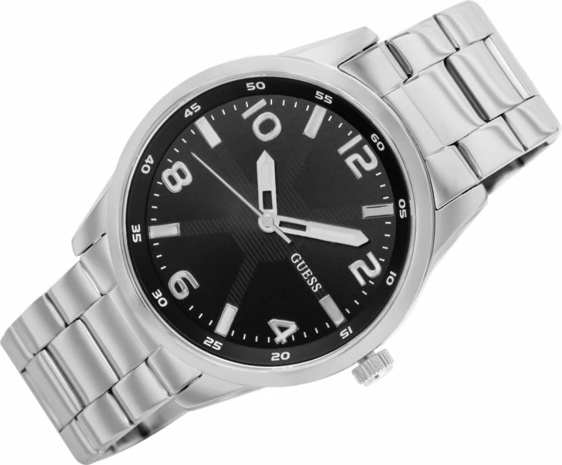 Orë dore meshkuj Guess Monte GW0804G2, argjendtë, set me kuti