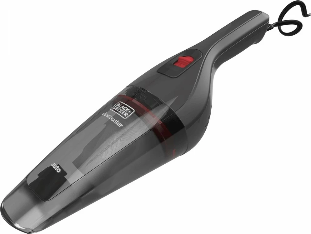 Fshesë me korrent për veturë Black&Decker NVB12AV 12V, 370ml, kabllo 5m, gri/kuqe