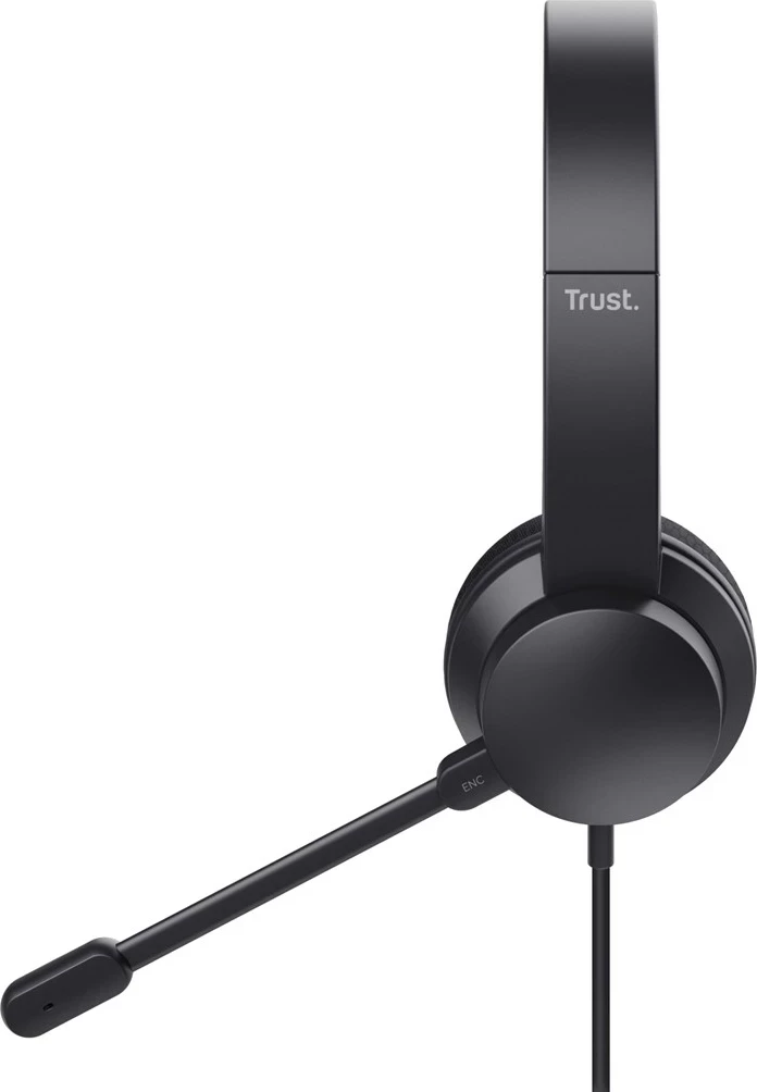 Kufje Trust HS-260 me mikrofon, neck-band, USB Type-A, e zezë