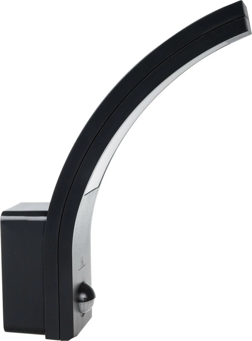 Llambë LED Maclean MCE244B me sensor lëvizjeje, 10W, 750lm, IP54, e zezë