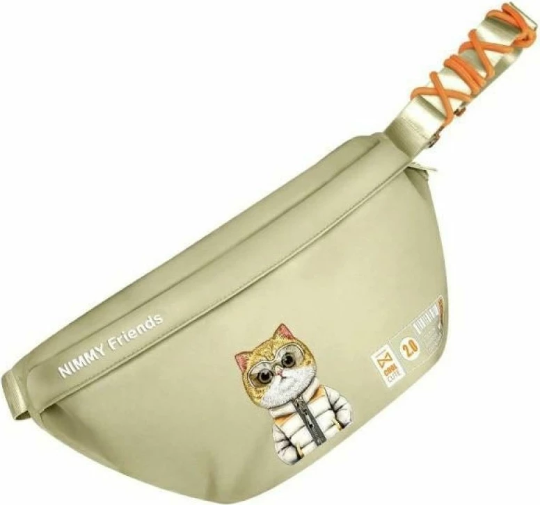 Çantë crossbody Nimmy Cool&Cute 2.0 Cat, e gjelbër