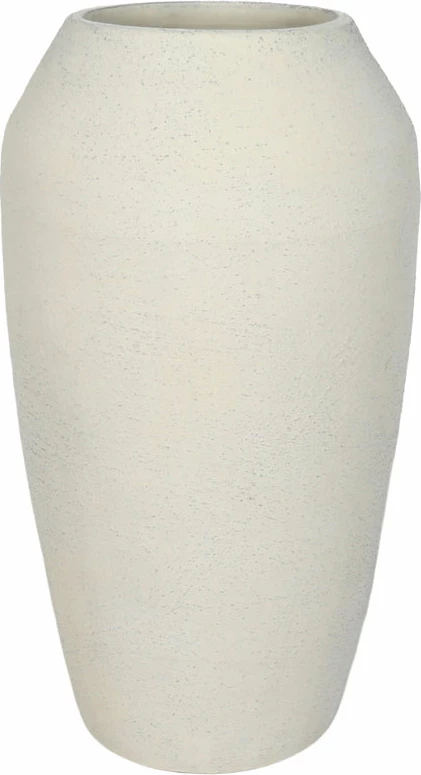 Vazo ASH, qeramike e bardhë, 23.5x23.5x42cm