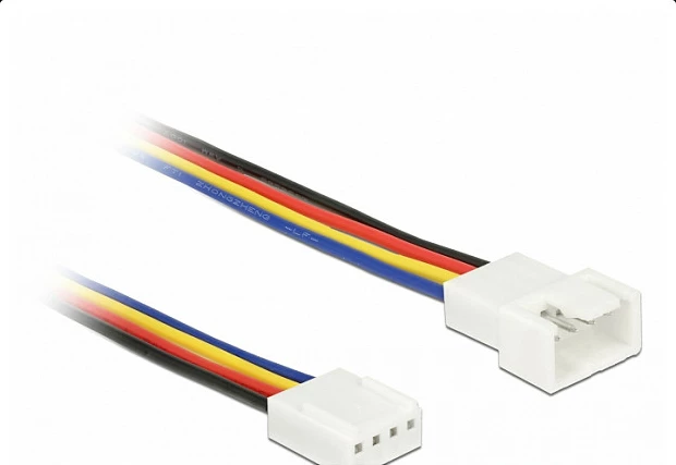 Kabllo zgjatëse fan DeLOCK 85364, 4-pin PWM, 1 m, Male në Female, shumëngjyrëshe