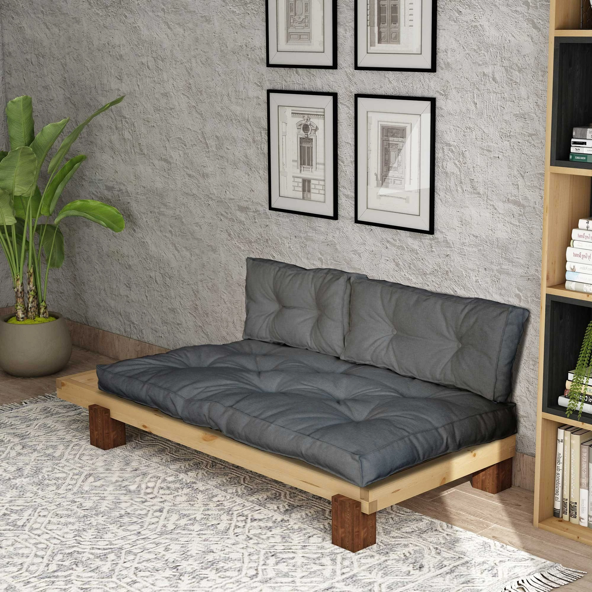 Shezlong Atelier del Sofa, CPT8302-200, natyral/gri