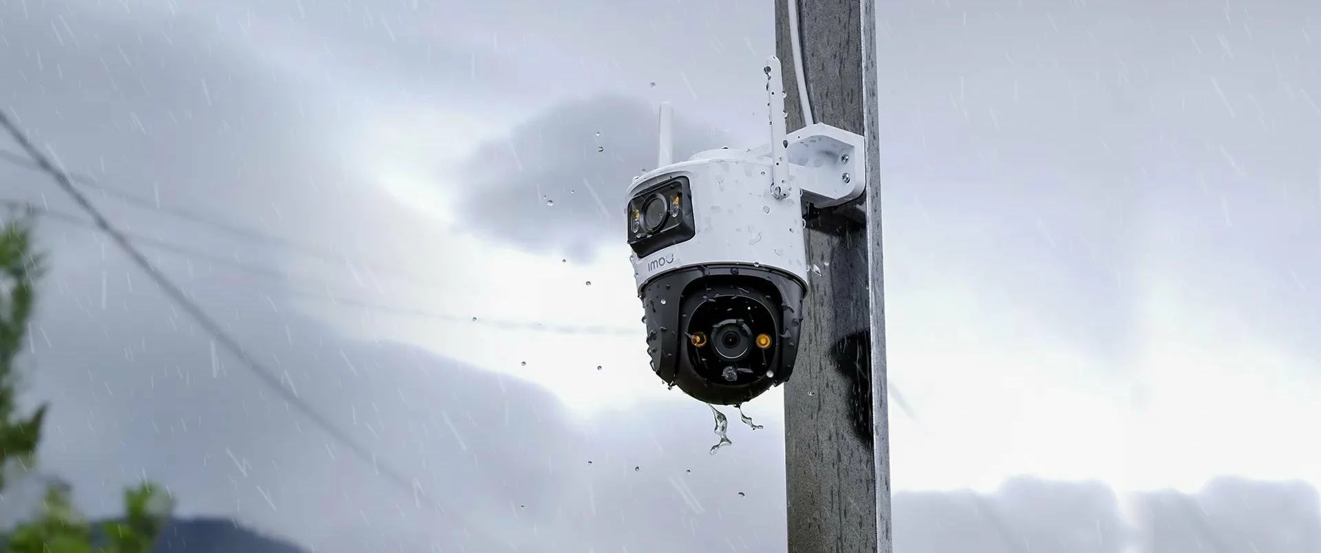 Kamerë IP IMOU Cruiser Dual 10MP (5MP+5MP), Wi‑Fi, IP66, MicroSD, e bardhë