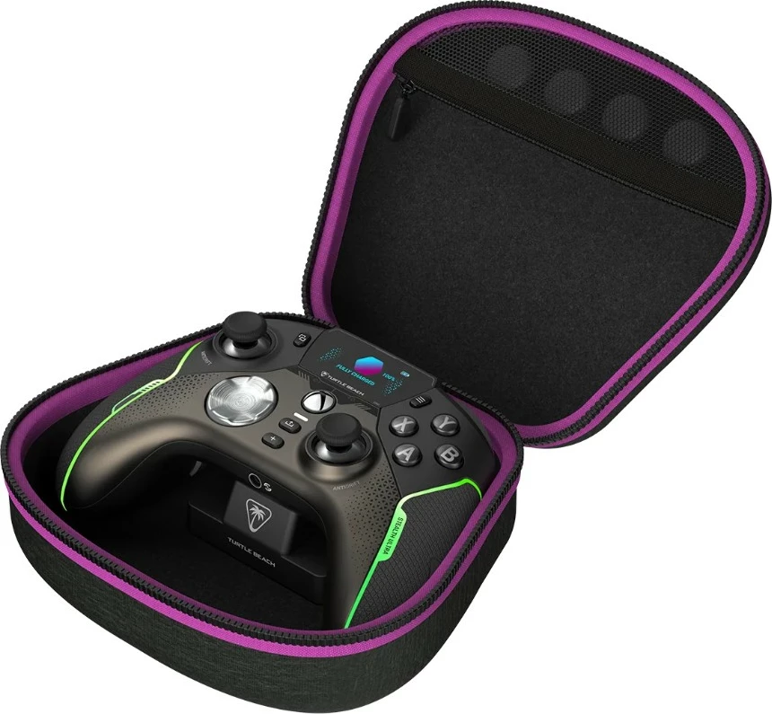 Kontroller gaming wireless Turtle Beach Stealth Ultra, me stacion karikimi, për Xbox/PC/Android, i zi