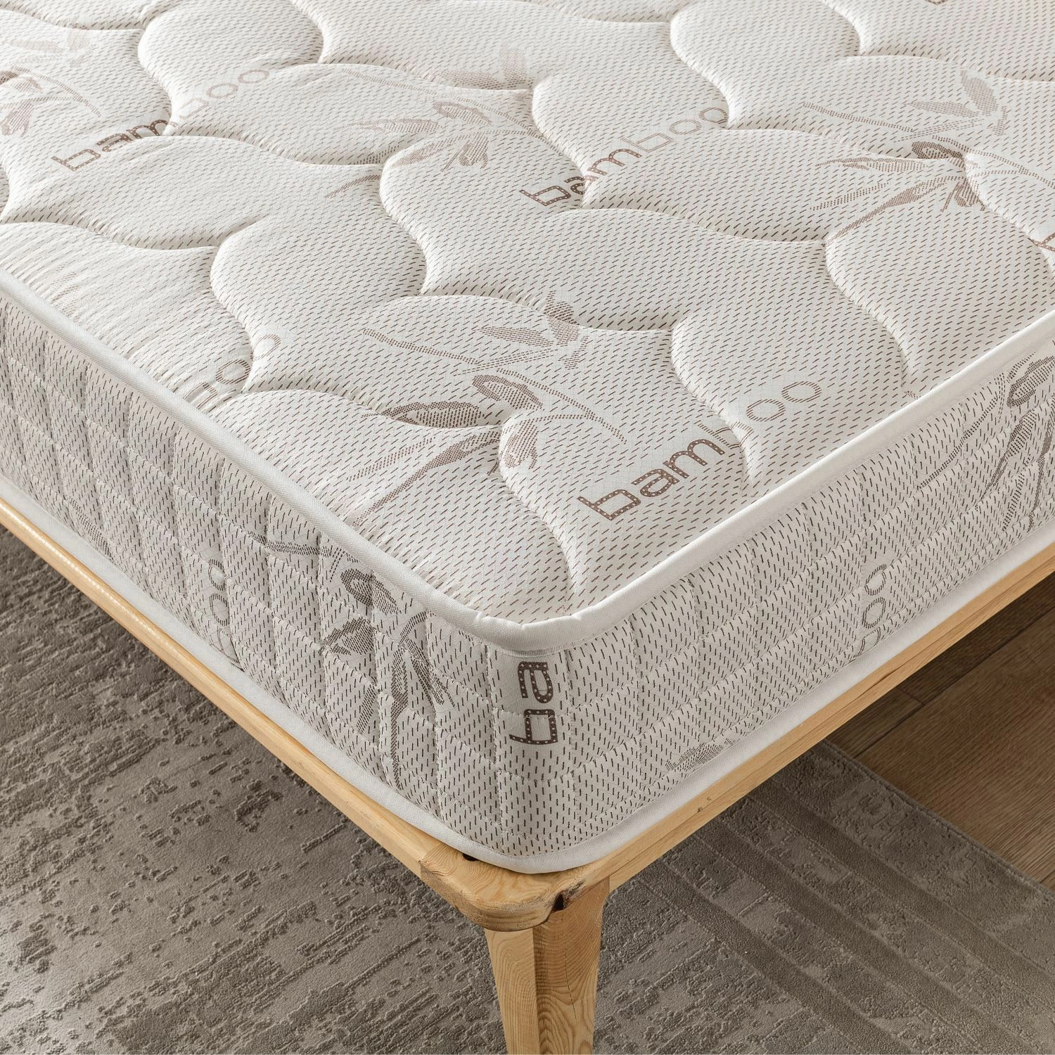 Dyshek Skye Decor ekonomik, ngjyrë kafe e çelët, 180x200cm