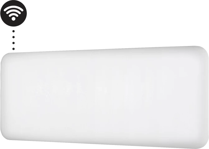 Radiator panel konvektor smart WiFi MILL Invisible PA1300WIFI4 1300W, çelik, i bardhë