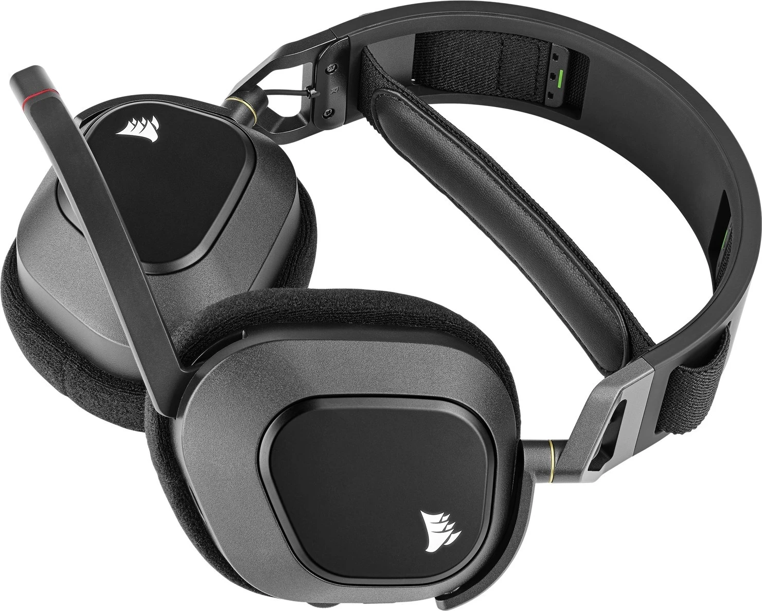 Kufje gaming Corsair HS80 RGB Wireless Carbon, pa kabllo, të zeza