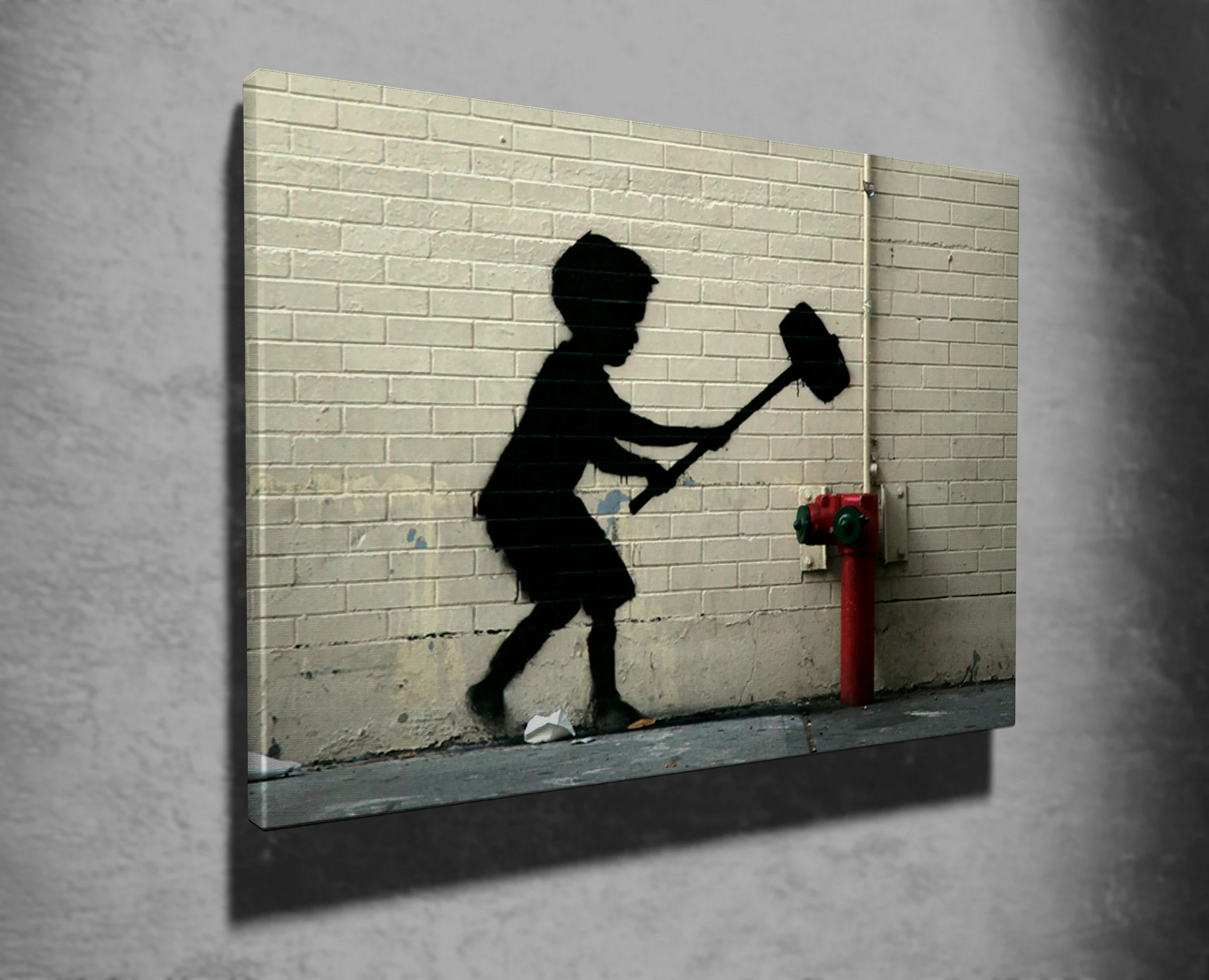 Pikturë dekorative në kanavacë, Banksy, WY34, 50x70cm