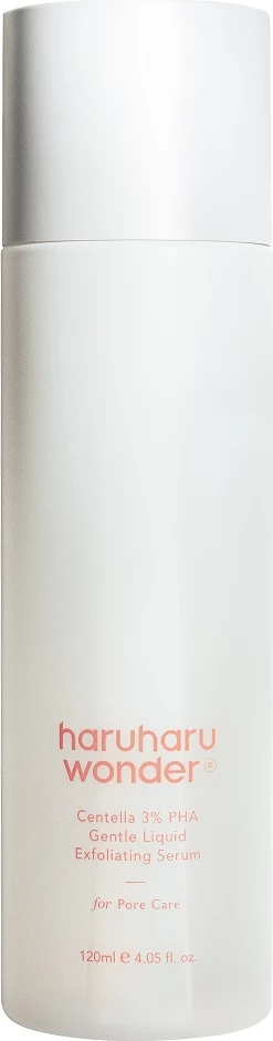 Serum eksfoliues i lëngshëm për fytyrë Haruharu Wonder Centella 3% PHA Gentle Liquid Exfoliating për femra 120ml
