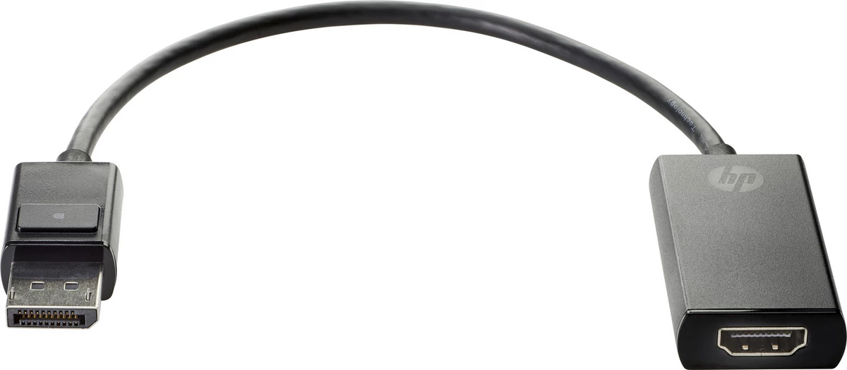 Përshtatës video, HP, 2JA63AA, DisplayPort në HDMI, e zezë