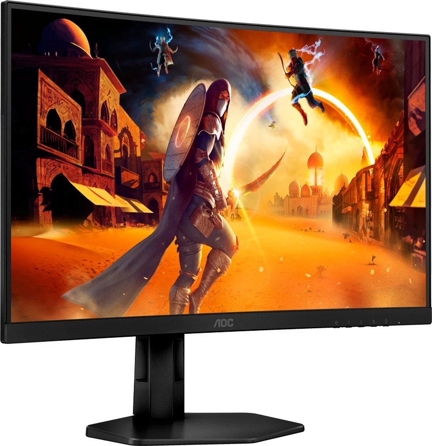 Monitor gaming AOC CQ27G4X 27\" QHD 180Hz 1ms Fast VA curved 1500R Adaptive Sync HDR10, zi/gri