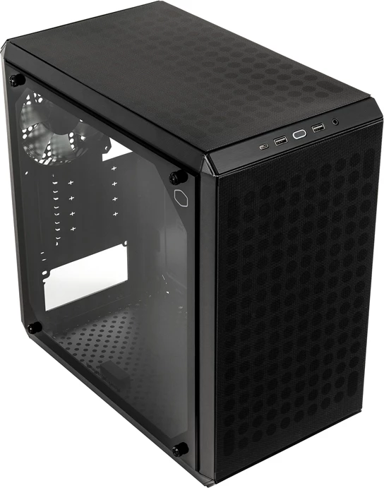 Kasë Cooler Master MasterBox Q300L, Micro ATX/Mini-ITX, xham i temperuar, e zezë