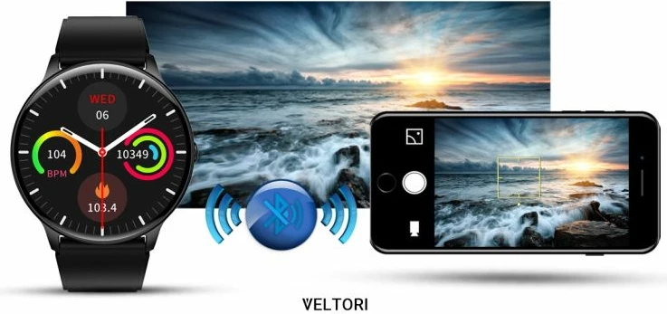 Smartwatch VELTORI, e zezë
