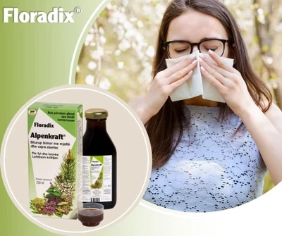 Shurup bimor për kollë Salus FLORADIX Alpenkraft, 250 ml