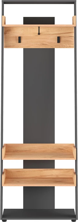 Mobilje hyrëse Sciove, ngjyrë antracit-natyrale, 70x40x200cm