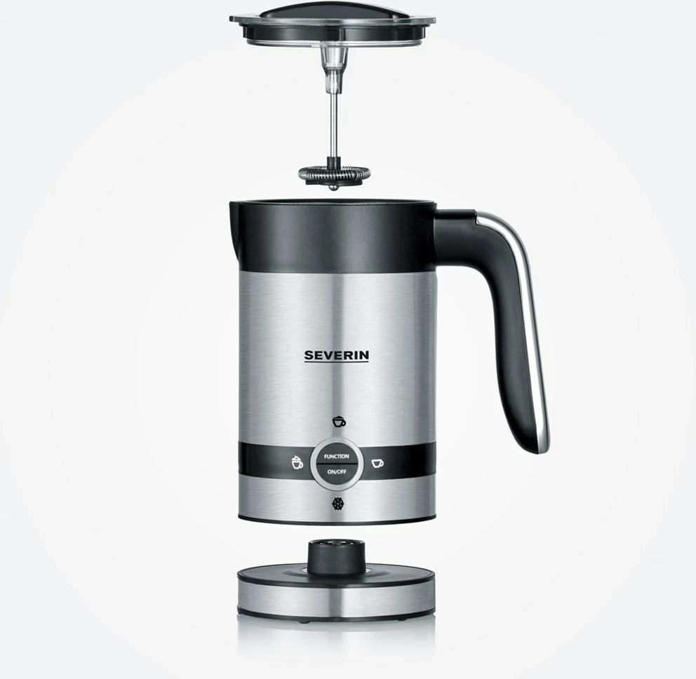 Shkumëzues qumështi SEVERIN SM 3584, automatik, 100 ml, i zi/inox