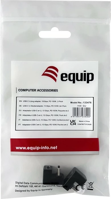 Adapter USB-C Equip 133476, 10Gbps, PD 100W, 2 copë, i zi