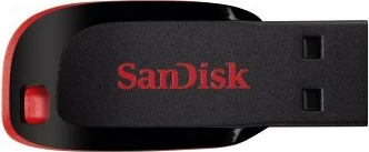 USB Sandisk Cruzer Blade, 64 GB, i zi, i kuq