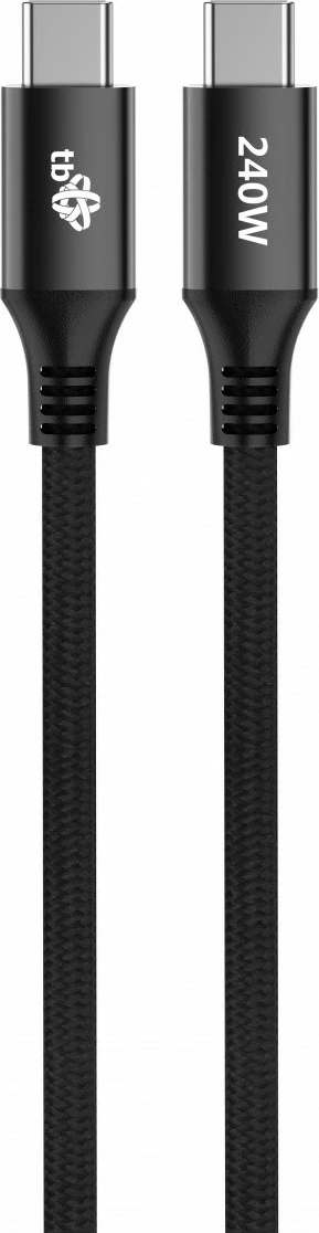 Kabllo USB Type-C në USB Type-C TB AKTBXKUCCOSI10B, 1m, 240W, E zezë