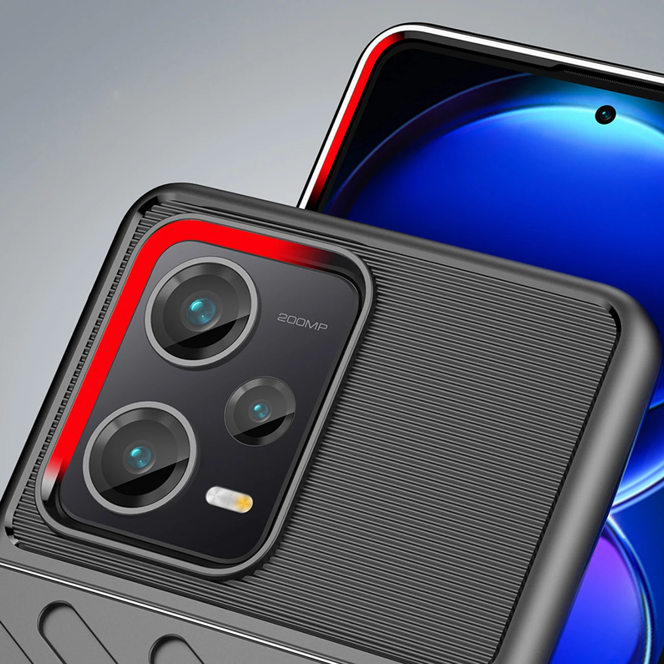Mbështjellës Hurtel Thunder Case për Xiaomi Redmi Note 12 Pro+, TPU, i zi