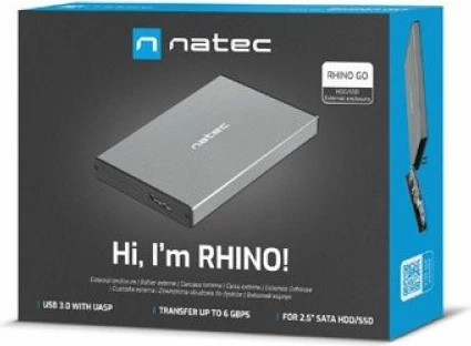 Kutí hard disku NATEC Rhino Go NKZ-1281, gri