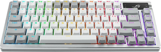 Tastierë gaming ASUS ROG Azoth, 75%, mekanike, hot-swap, RGB, wireless, e bardhë