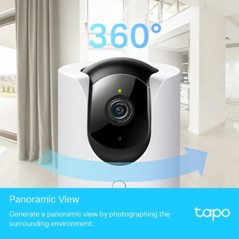 Kamerë IP, TP-Link Tapo C225, 4MP, bardhë/zezë