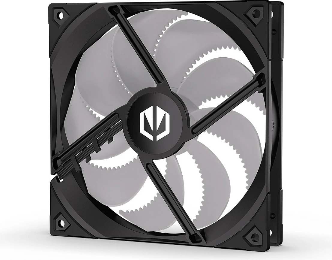Ventilator kasë Endorfy Fluctus 140 PWM ARGB, 140mm, FDB, ARGB 5V, zi/bardhë