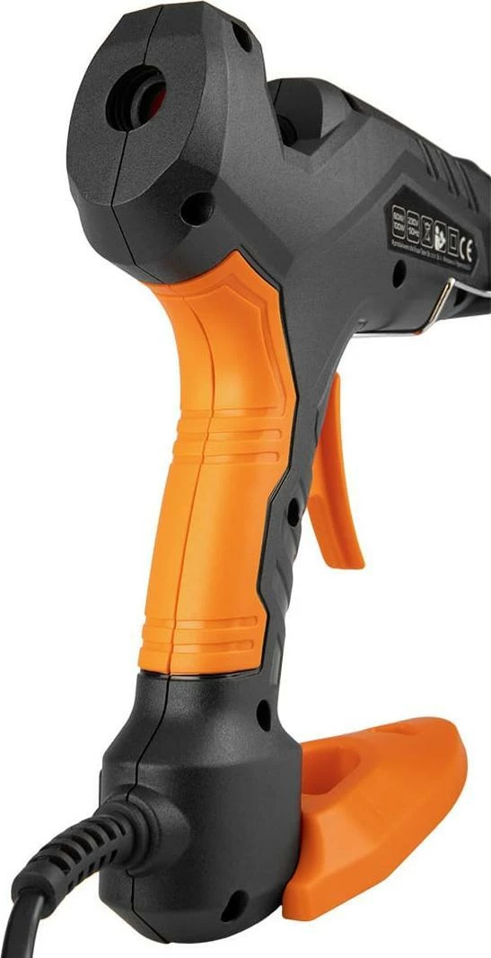 Pistoletë ngjitëse termike Neo 17-100 100 W, 11 mm, set 12 shkopinj + 3 mbrojtëse gishti + këllëf, e zezë/portokalli