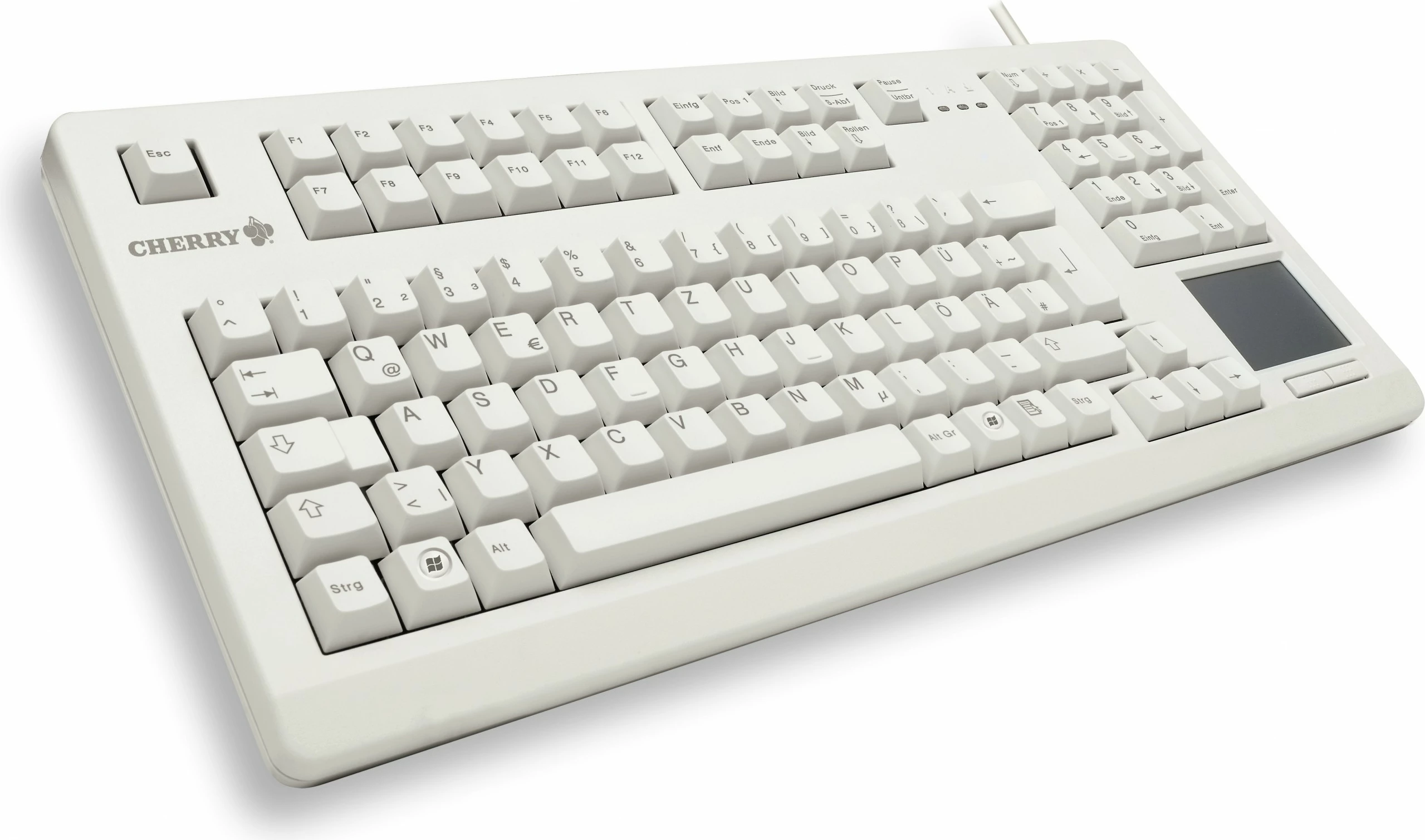 Tastierë Cherry TouchBoard G80-1190, Full-size, Wired, USB, Mekanike, QWERTZ, Gri