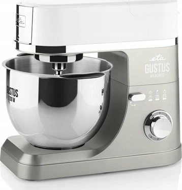 Mikser planetar Eta Gustus Maximus IV ETA-RO-200-10, 1200W, tas 5.5L + blender 1.5L, argjend, set me 2 tasa dhe aksesorë