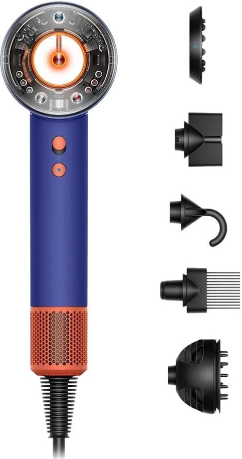 Tharëse flokësh Dyson Supersonic Nural, 1600W, kaltër/topaz