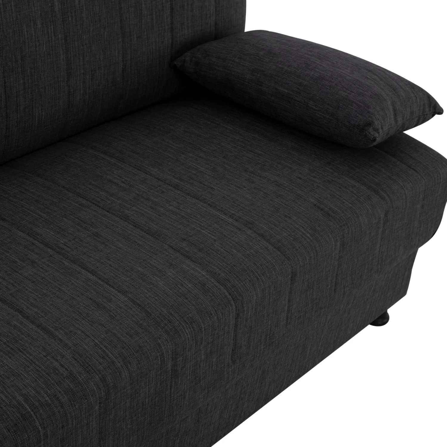 Sofa shtrat tre vendesh, ngjyrë gri, këmbë të shkurtra, pa krahë, FH3239.03