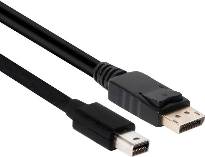 Kabllo Club3D Mini DisplayPort në DisplayPort 2m, 4K, e zezë