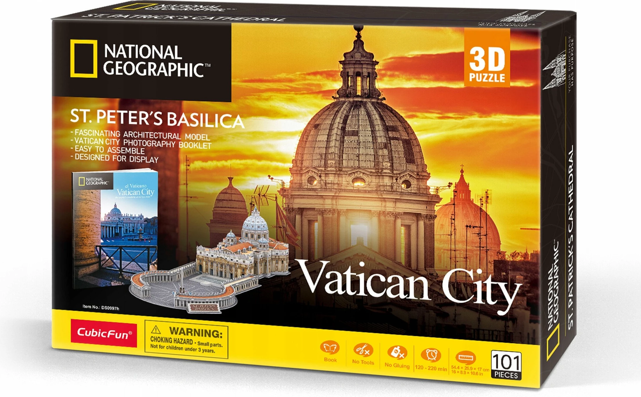 Puzzle 3D Cubicfun National Geographic St. Peter's Basilica 101 pjesë