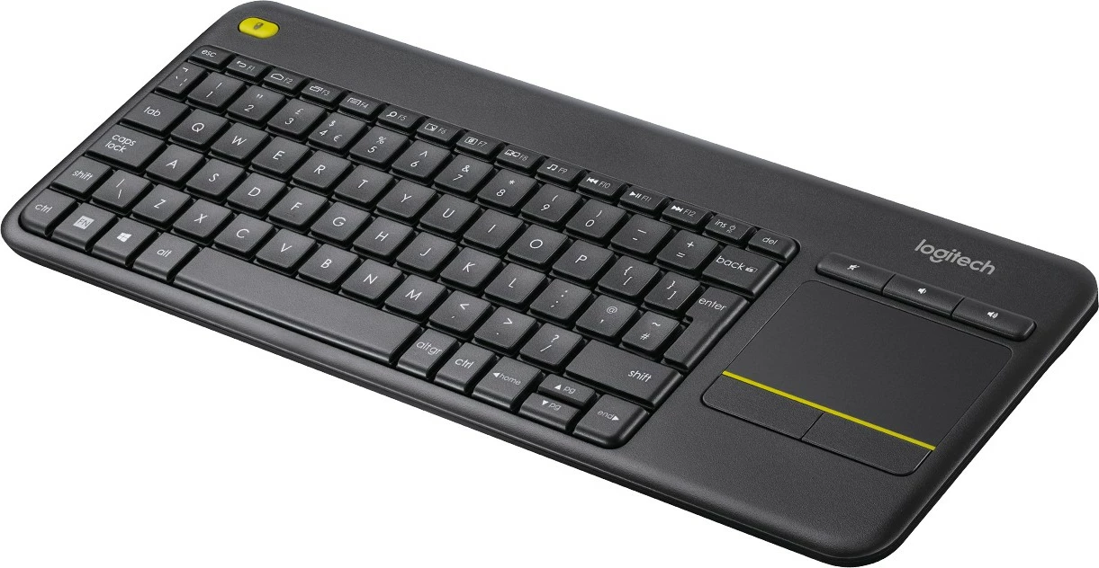 Tastierë wireless Logitech K400 Plus, Mini, RF Wireless, AZERTY, e zezë