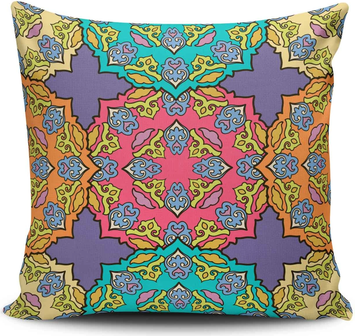 Jastëk dekorativ Aberto Design, shumëngjyrësh, NKRLNT-378, 43x43cm