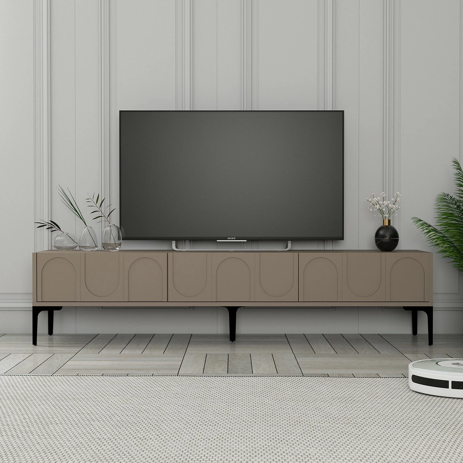 Komodë TV Hanah Home, Lyon 42 - Atlas, e zezë