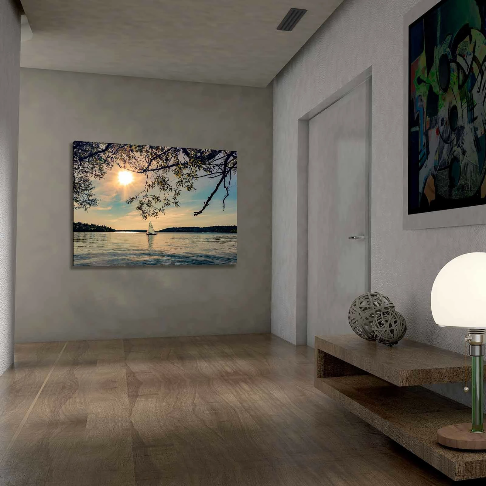 Pikturë dekorative në kanavacë, shumëngjyrëshe, 70x100cm, 701002021C-048