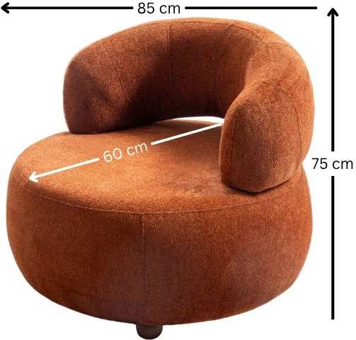 Karrige Wing, Atelier del Sofa, ngjyrë e kuqe qeramike (Tile Red), Rio