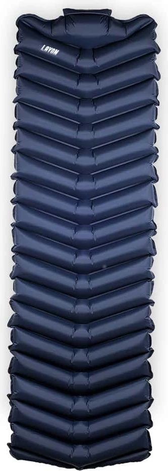 Dyshek kampingu LayOn LAYON 200 x 65 x 7 cm, me jastëk të integrum, AirFlow, blu e errët