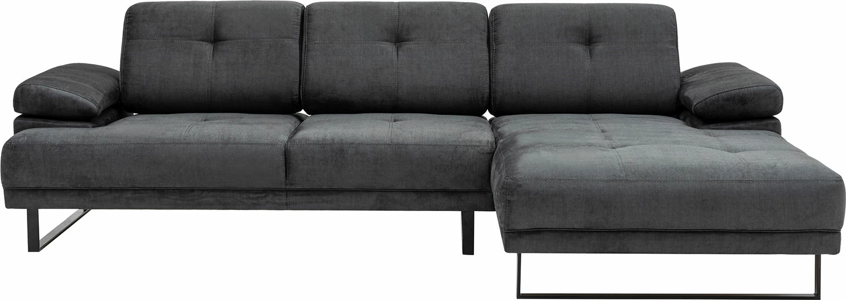 Këndare Atelier del Sofa, Mustang Large, e djathtë, ngjyrë antracit