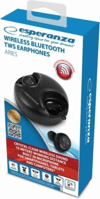 Kufje wireless Esperanza për të gjithë, të zeza