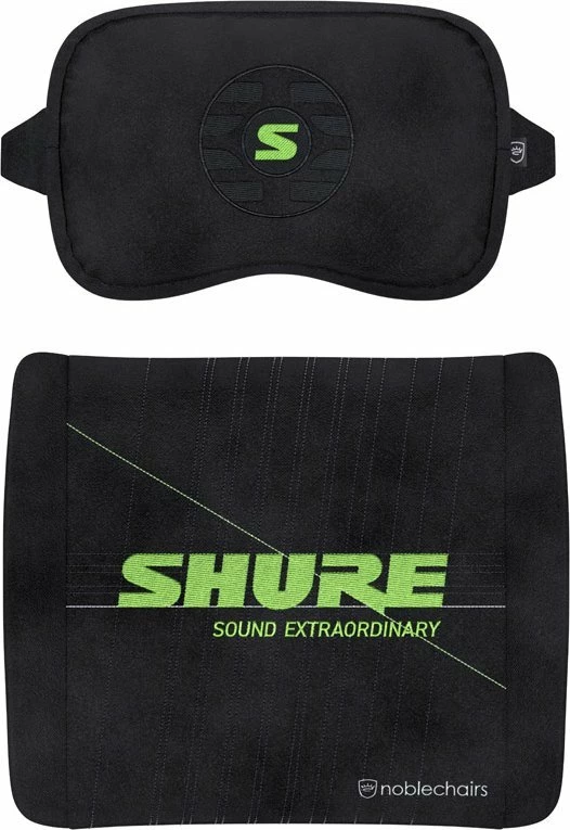 Set jastëkë memory foam Noblechairs Shure Edition GAGC-343 40x32 cm, të zinj, 2 copë