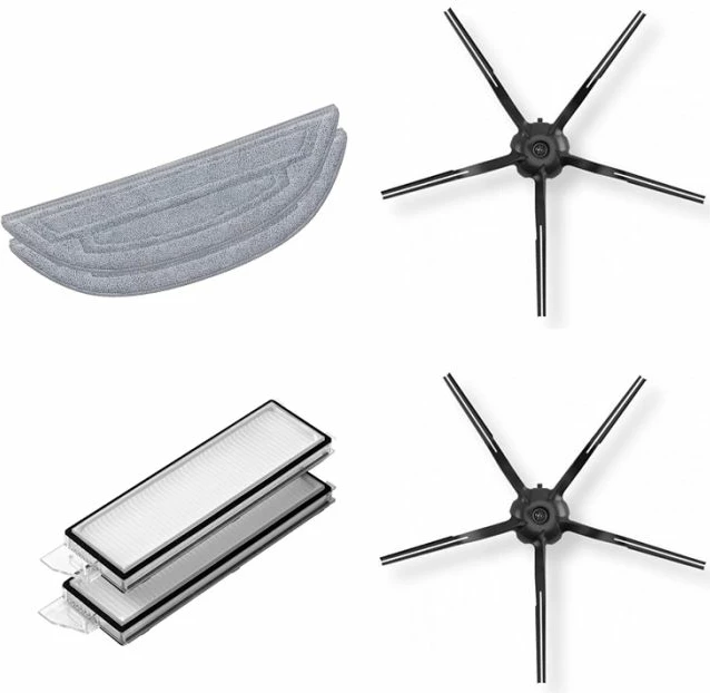 Set pjesë rezervë ROBOROCK S8 Pro Ultra, 2x furça anësore + 2x filtra HEPA + 2x mopë VibraRise