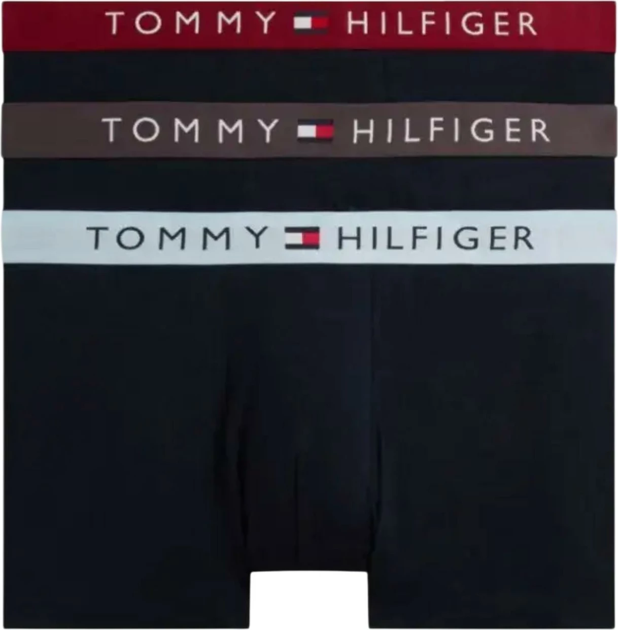 Të brendshme për meshkuj Tommy Hilfiger 3P Trunk WB UM0UM03908, të zeza/blu